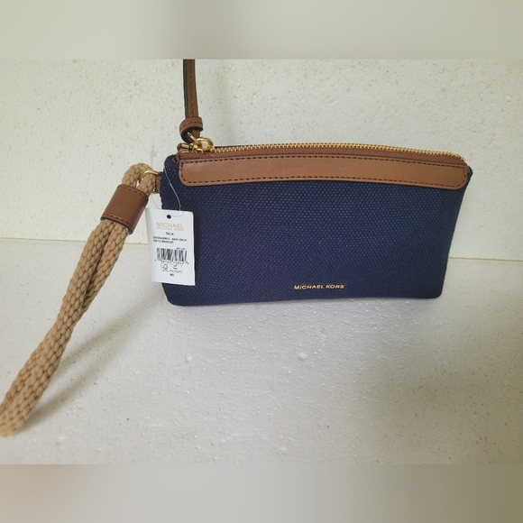 Michael Kors Navy and Brown Bag - Picture 2 of 7